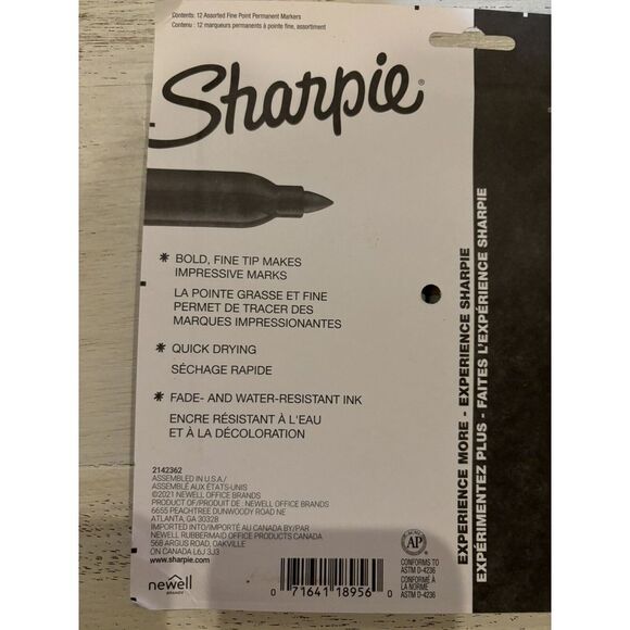 Sharpie Permanent Markers, Mystic Gem Special Edition Fine Point Assorted New‎ - Picture 3 of 3